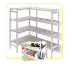 Alu-Eckregale